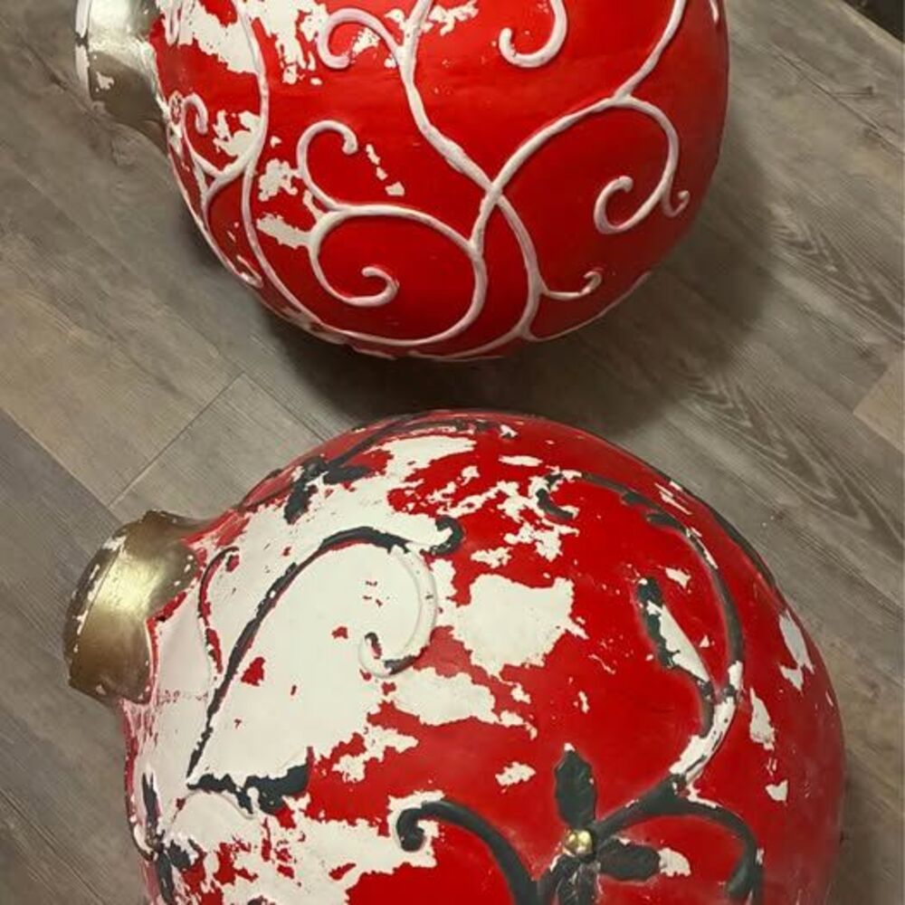 20.5” Large Red Christmas Ornaments Decorations Indoor/Outdoor